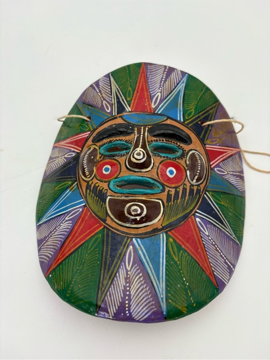 Other - Vintage Mexican Folk Art Sun Decorative Mask Wall Art